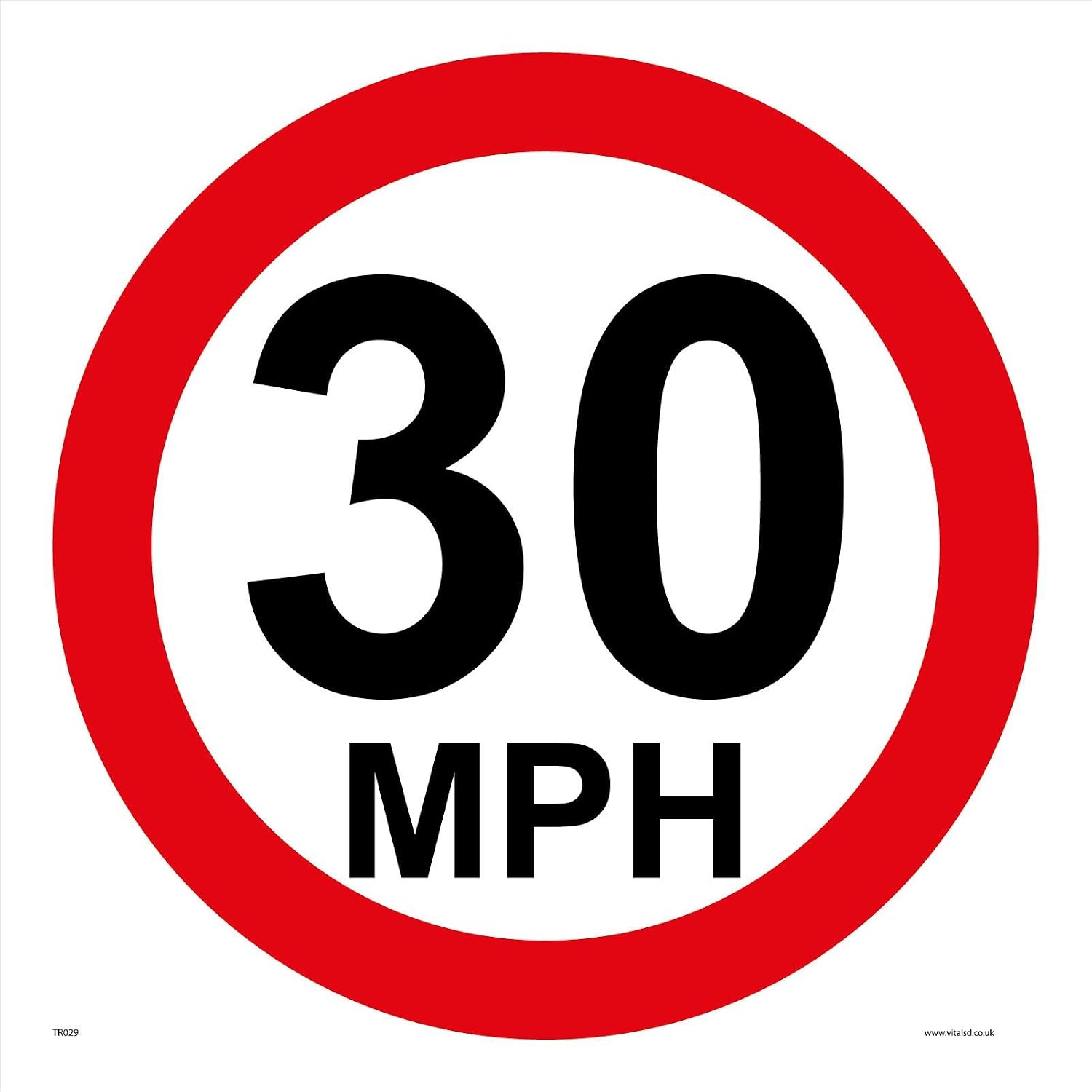 30mph signage