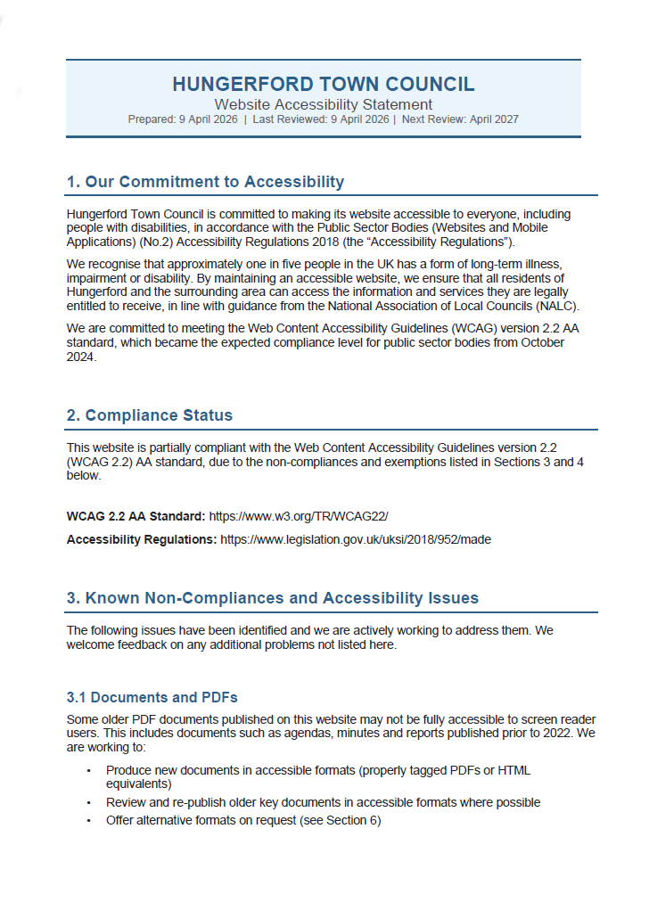 Accessibility Statement July 2026